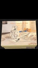 Silver-Plated Gift Box Set Included:Bear Bank ,Fork,Spoon New Never Used In Box
