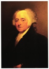 Massachusetts John Adams Portrait Adams National Historic Site Postcard