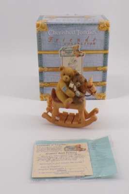 Vintage 1999 Homer & Friend 662046 Schaukelpferd Enesco Cherish Teddy