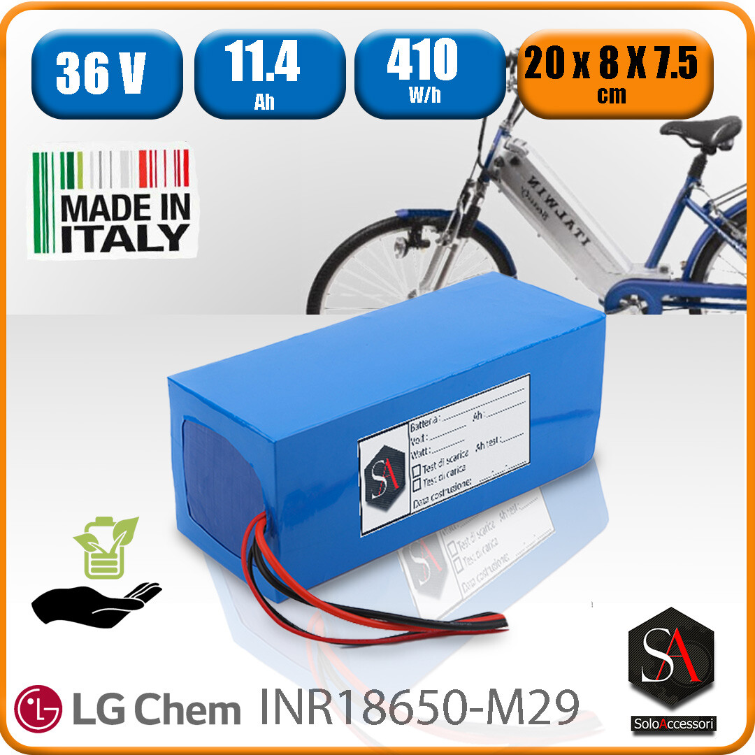 Batteria 36v al litio pacco per bici elettrica italwin beauty 11,4Ah  410,4Wh LG - home.sdcTitle