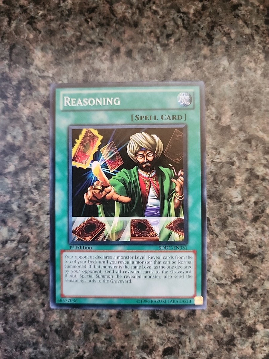 reasoning yugioh card Yu-Gi-Oh! - Reasoning (SDDC-EN031) - Structure Deck Dragons Collide