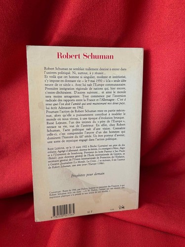 LEJEUNE (René) - Robert Schuman (1886-1963). Paris, Desclée de Brouwer, 1988. - Picture 2 of 6