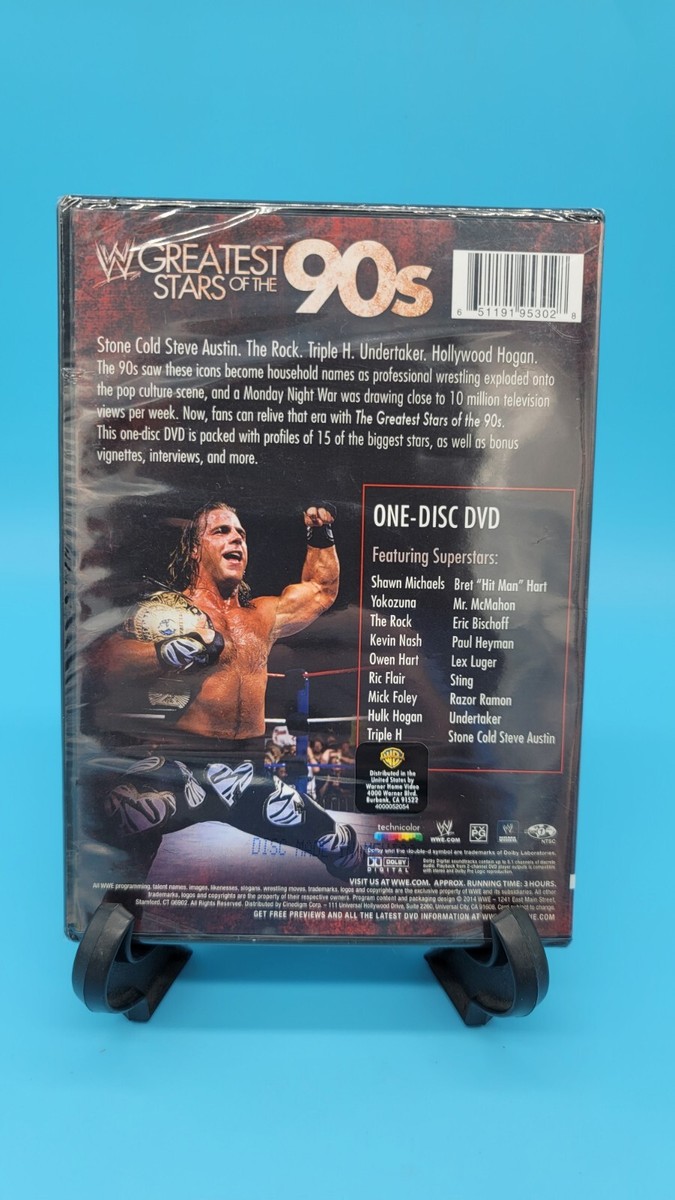WWE Greatest Stars of the 90s 1-Disc DVD NEW WWF Stone Cold
