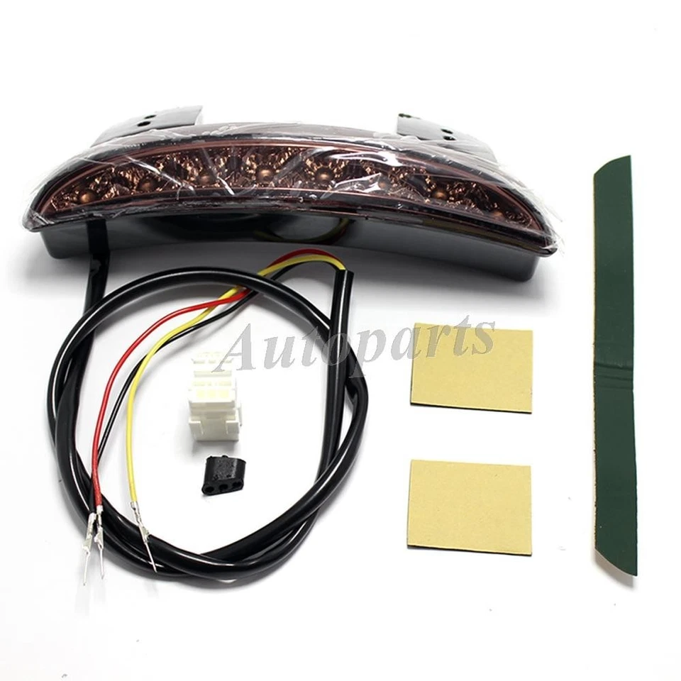 Luz trasera con matrícula de freno de ocho LED para Harley Davidson Iron 883 Foto 4 de 4