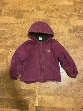 Vintage Magenta Kids Carhartt Jacket Size:kids XXS (4-5)