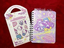 New Sanrio Hello Kitty  Friends Lot 5-Tab Notebook 100 Stickers Tokyo Kawaii