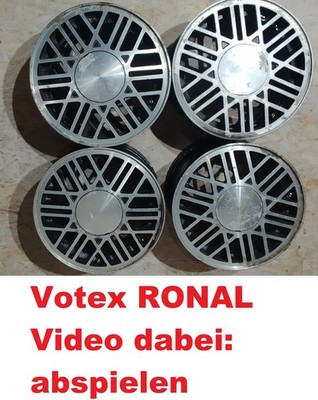 *VW Golf 1* GTI, 1985 Satz original Alufelgen RONAL Votex 6Jx14 ET38, 191071492