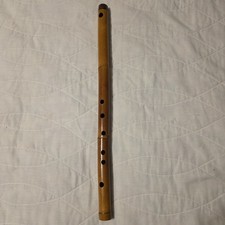 Transverse 6-hole Bamboo flute Natural Bamboo 19 inch with Velvet Case, Handmade
