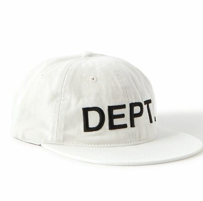 GALLERY DEPT. Logo-Embroidered Cotton Twill Flat Brim Baseball Cap Hat $210+ NWT