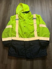 Ergodyne GloWear 8384 Class 3 Hi Vis Quilted Thermal Safety Jacket Heavy Large