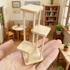 1/12 Doll House Miniature Flower Rack Handcrafts Decorative Display Stand