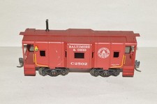 HO scale brass Baltimore & Ohio RR wagontop bay window caboose car train