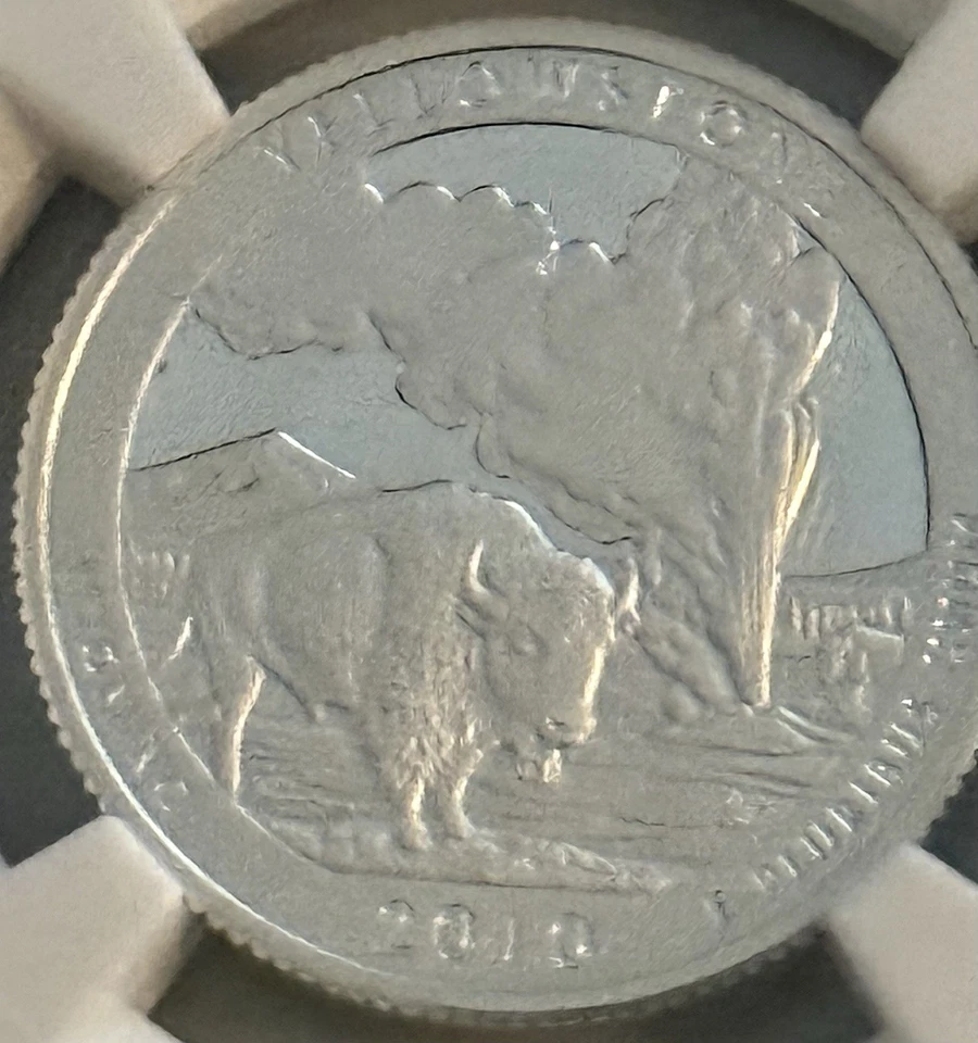 2010-S SILVER 25c YELLOWSTONE N.P. PF 69 ULTRA CAMEO. - Image 3 of 4