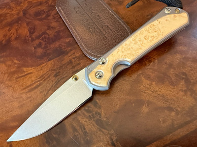 Chris Reeve Knives Small Sebenza 31 Box Elder MagnaCut S31-1108 Unit P