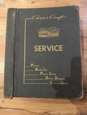 Chris Craft Boats 1960's Service Manual - Prices, Bulletins, Parts Lists RARE