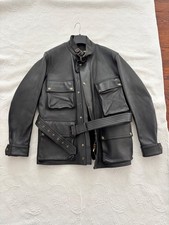 ADDICT Clothes AD-10 BMC Black Teacore Sheep Skin Leather Jacket, size 44…NWT