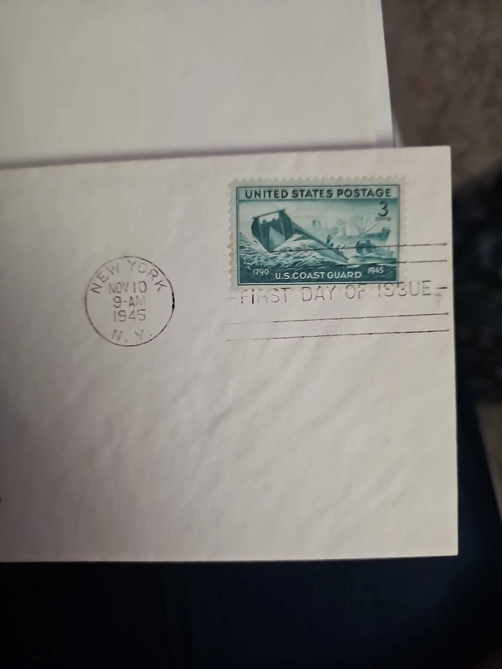 US # 936 no address CACHET bi-color craft  FDC   Coast Guard (mb14 - Image 4 of 4