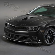 For 14-15 Chevy Camaro Ss Z28 Painted Black Front Bumper Lip Splitter Spoiler