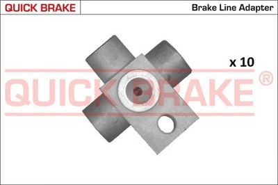 QUICK BRAKE Adapter Bremsleitung 171-O4A-10 Aluminium 4 x M10x1