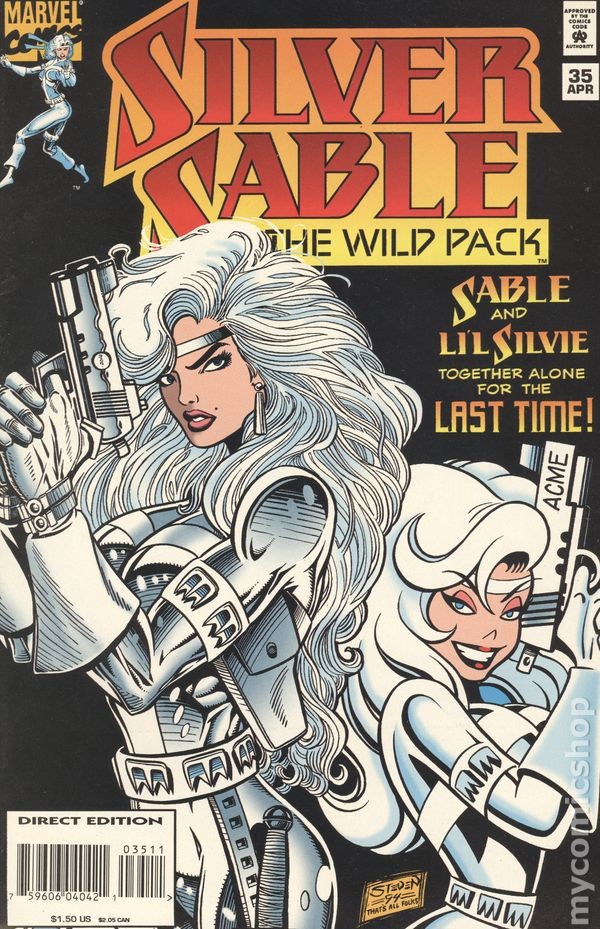 Silver Sable and the Wild Pack #35 FN 6.0 1995 Stock Image