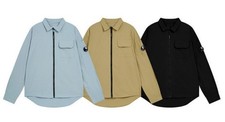 Spring Mens Long Sleeve Zip Up Lens Overshirt/Jacket New Full range NEW UK 2026