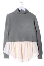 ZARA Maglione dolcevita Donna Maglione Taglia IT 42 bianco sporco-grigio-verde