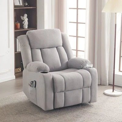 Electric Power Rise Recliner Chair Massage and Heat Armchair For Elder Disabled