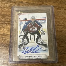 David Aebischer 2024-25 UD Engrained Icons #BH-AD Beehive Portrait Signatures 🏒