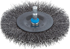 Steel Wire Wheel Brush Ø100X10Mm - 2102000 - Hexagonal Shaft - Ideal for Derusti