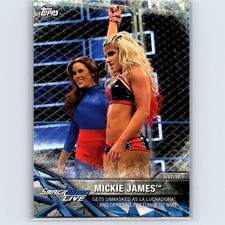 2017 Topps WWE Women's Division Mickie James #WWE-24 WWE Matches and Moments