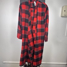   Stars Above Women's Flannel Robe - Red Size M/L 