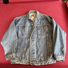 Vintage 90s GAP Denim Trucker Jacket Men's Sz XL Light Blue USA Made Retro A