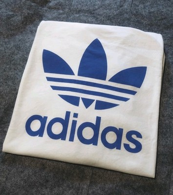 Adidas Originals Adicolor Classics Trefoil Tee - White/Blue - NWT