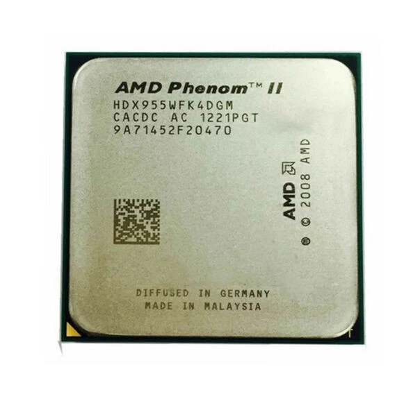 AMD Phenom II X4 955 HDX955WFK4DGM 3.2GHz Socket AM3 AM2+ CPU Processor - Image 3 of 4