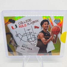 2025 Bowman Chrome U Jalil Bethea College Rule Playbook Gold 9/50 MIAMI -
