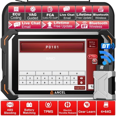 ANCEL DS600BT Full System Diagnostic Tool OBD2 Scanner Bidirectional 40+ Service