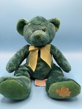 Russ Berrie Erin Green Teddy Bear St Patrick s Day Shamrock Plush 10