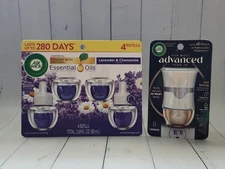 Air Wick Scented Oil Refills, Lavender & Chamomile, 4 Refills & 1 Warmer 