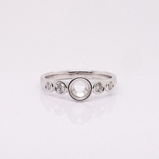 6x6 MM Round Shape Semi Mount Ring, 925 Sterling Silver Semi Mount Ring