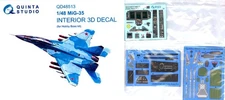 Quinta Studios 1/48 MIG-35 3D PRINTED & COLORED INTERIOR SET Hobby Boss