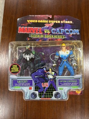 Marvel Vs. Capcom - Clash Of Super Heroes Figures Venom And Captain Commando