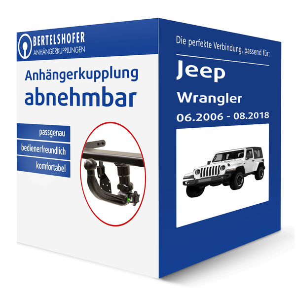 Westfalia AnhäNgerkupplung Abnehmbar FüR Jeep Wrangler Typ JK AHK-image