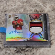 Topps 2014 Platinum Logan Thomas ARP-LT Auto Rookie Refractor Patch Card. rookie card picture