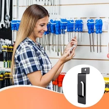 20 Pack Slatwall Utility Notch Hook Commercial Metal Display Hook Hanger Slat Wa