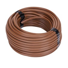 1/4 Inch Drip Irrigation Supply Tubing Brown Vinyl 50 Ft for Garden Watering