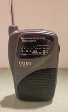 COBY CX-17 Portable AM/FM/TV  Weather Band Radio Battery Operated