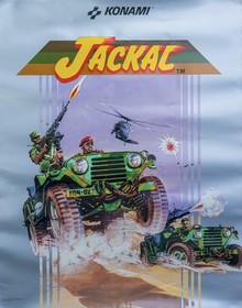 JACKAL Vintage 1980's Konami Nintento NES Video Game Poster 28 x 22 Inch