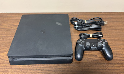 Sony PlayStation 4 Slim 500GB Gaming Console Bundle *COSMETIC ISSUE* Tested