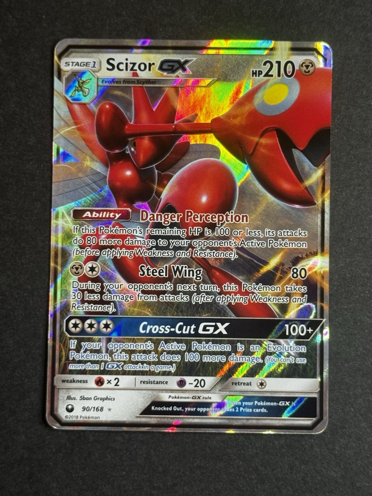 Scizor GX 90/168 Celestial Storm Ultra Rare Pokemon TCG LP