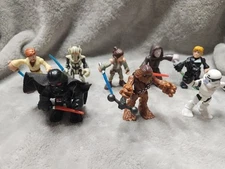 Imaginext Playskool Hasbro Star Wars Heroes Lot 8 Figures Luke Darth Chewy